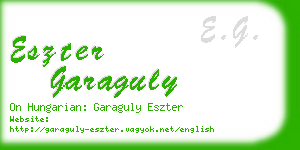 eszter garaguly business card